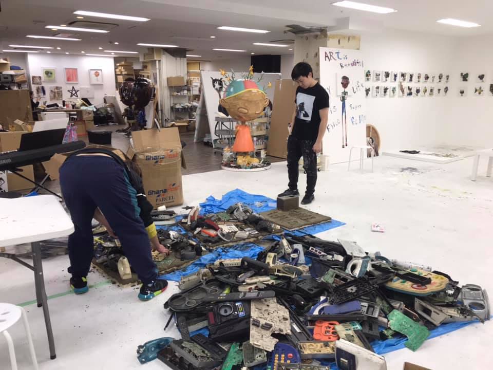 真護さんのスタジオ