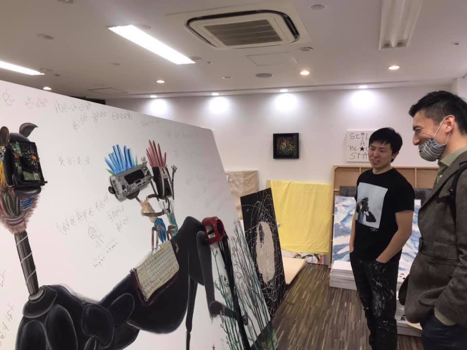 真護さんのスタジオ